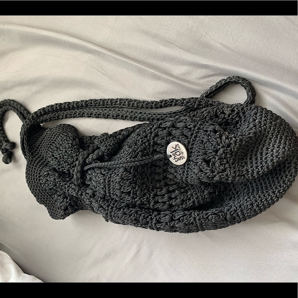THE SAK CROTCHET DRAWSTRING PURSE- EXCELLENT